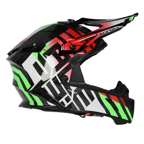 Шлем Acerbis STEEL CARBON 22-06 Green/Red