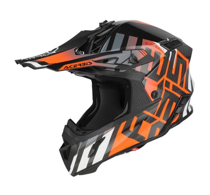 Мотошлем Acerbis Steel Carbon 22-06 Black/Orange
