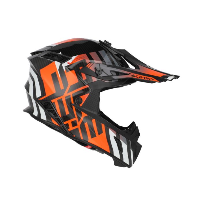 Мотошлем Acerbis Steel Carbon 22-06 Black/Orange