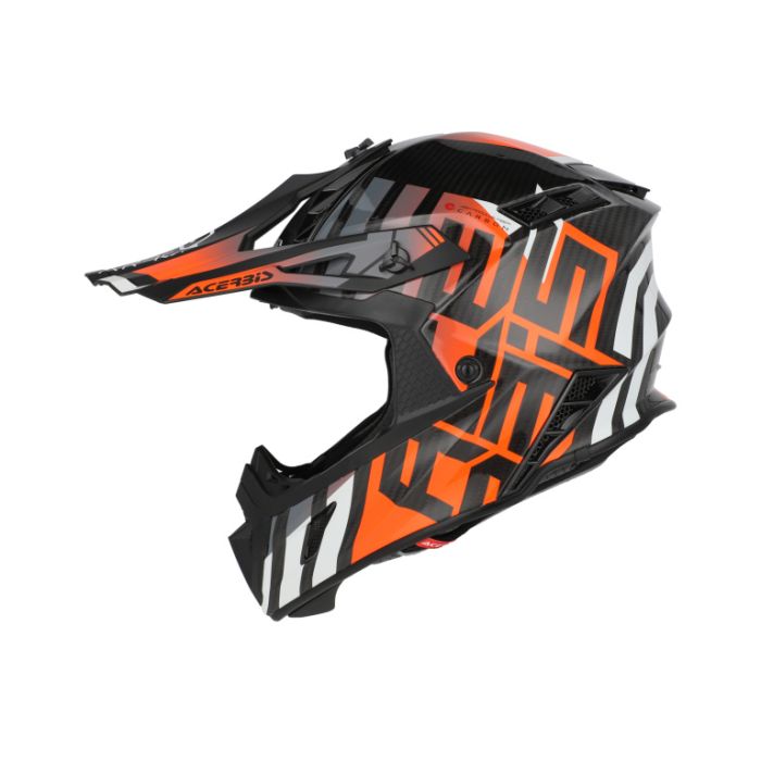 Мотошлем Acerbis Steel Carbon 22-06 Black/Orange