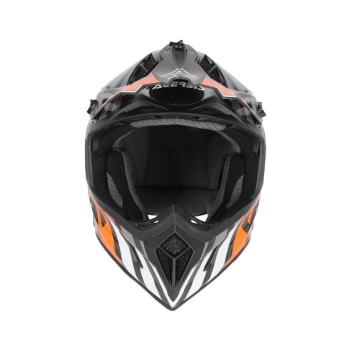 Мотошлем Acerbis Steel Carbon 22-06 Black/Orange