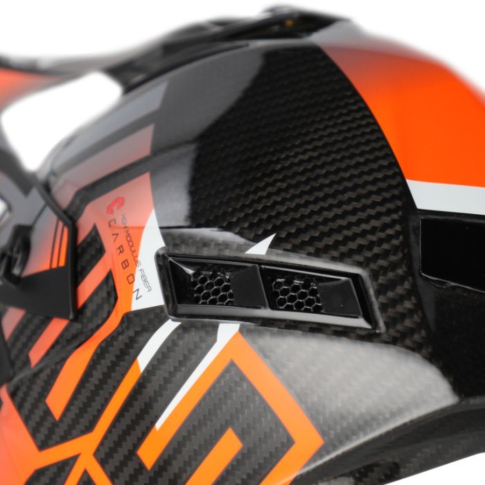 Мотошлем Acerbis Steel Carbon 22-06 Black/Orange