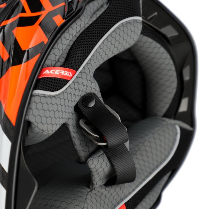 Мотошлем Acerbis Steel Carbon 22-06 Black/Orange