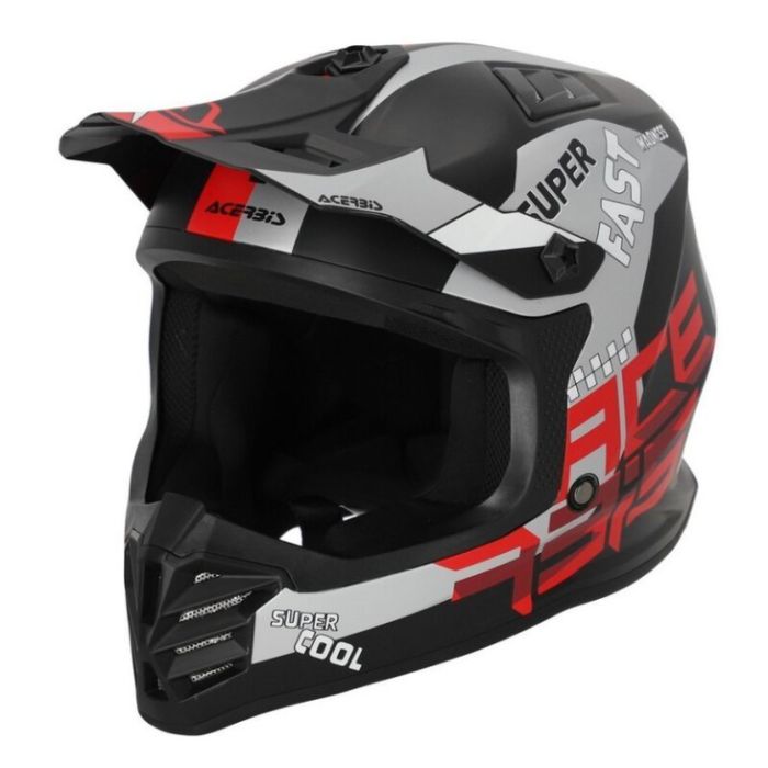 Мотошлем детский кроссовый Acerbis Profile Junior Black/Red