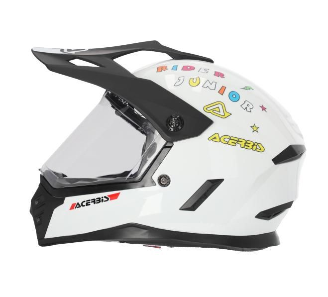 Мотошлем детский кроссовый Acerbis Rider Junior White