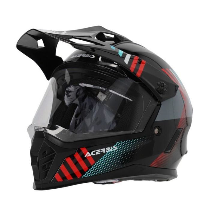 Мотошлем детский кроссовый Acerbis Rider Junior Black/red