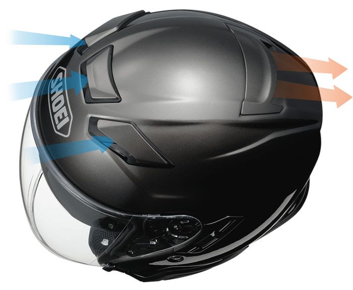 Шлем открытый Shoei J-Cruise II Candy, черный матовый