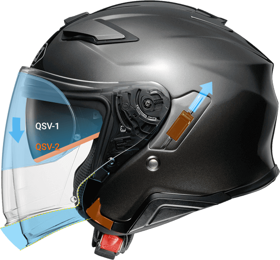 Шлем открытый Shoei J-Cruise II Candy, черный матовый
