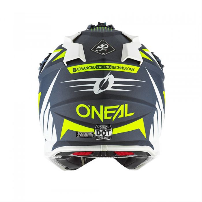 Кроссовый шлем Oneal 2Series Spyde 2.0, Синий/Желтый