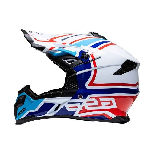 Кроссовый шлем GSB XP-20 MO Design Bianco Blu Rosso