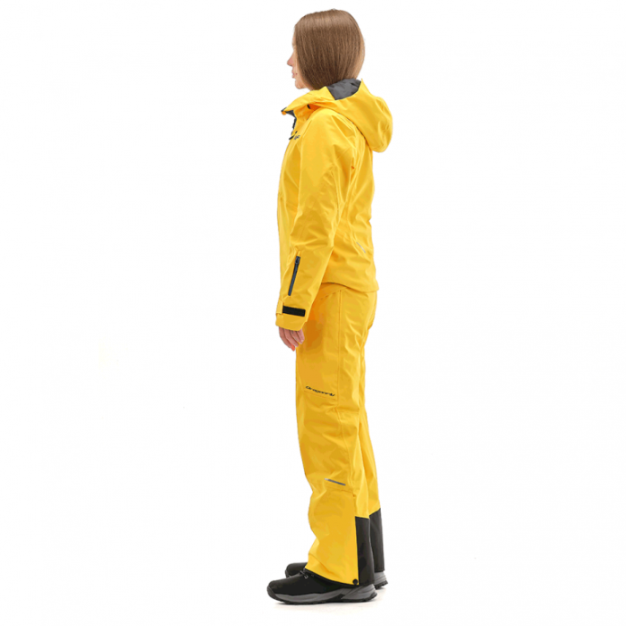 Куртка горнолыжная утепленная Dragonfly Gravity Premium Woman Yellow-Dark Ocean