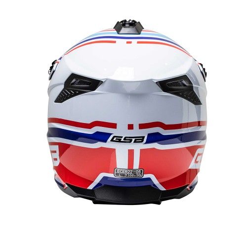Кроссовый шлем GSB XP-20 MO Design Bianco Blu Rosso