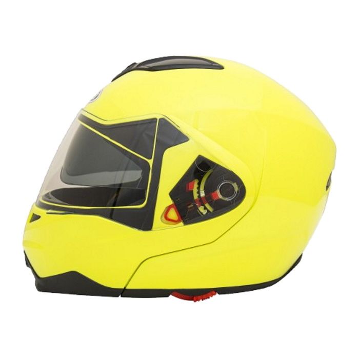 Шлем модуляр с солнцезащитными очками GSB G-339 Fluo Yellow