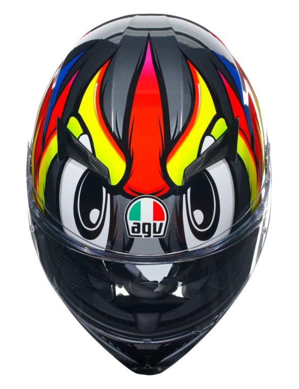 Шлем AGV K3 Birdy 2.0 Grey/Yellow/Red
