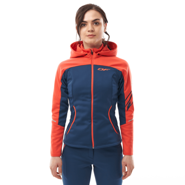 Куртка с капюшоном Dragonfly EXPLORER 2.0 Woman Coral - Ocean 2024
