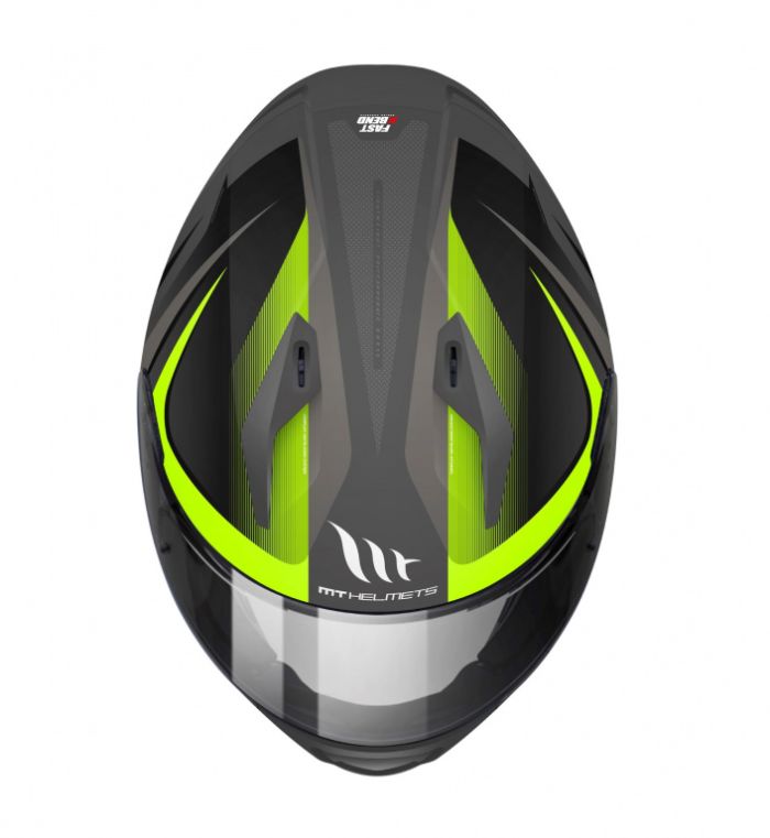 Шлем интеграл MT Helmets Stinger Divided C4 Gloss Fluor Yellow