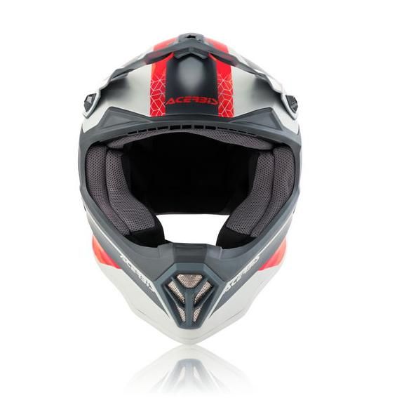 Шлем Детский Acerbis Impact Steel kid, красный/серый