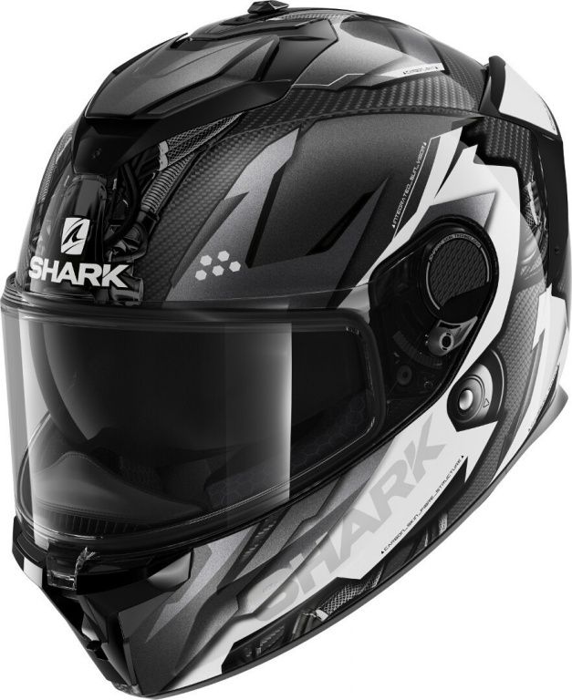 Мотошлем интеграл Shark Spartan Gt Carbon Urikan Серый/Белый
