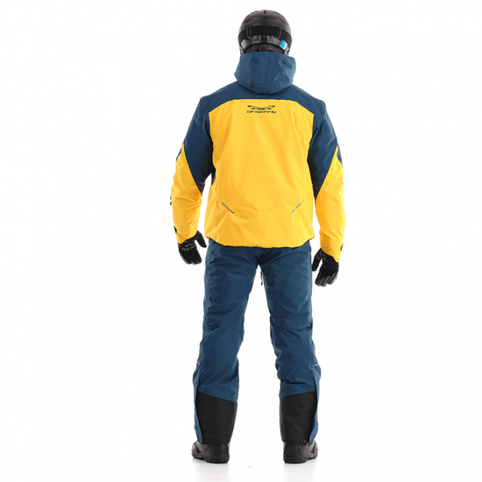 Куртка горнолыжная утепленная Dragonfly Gravity Premium Man Yellow-Dark Ocean