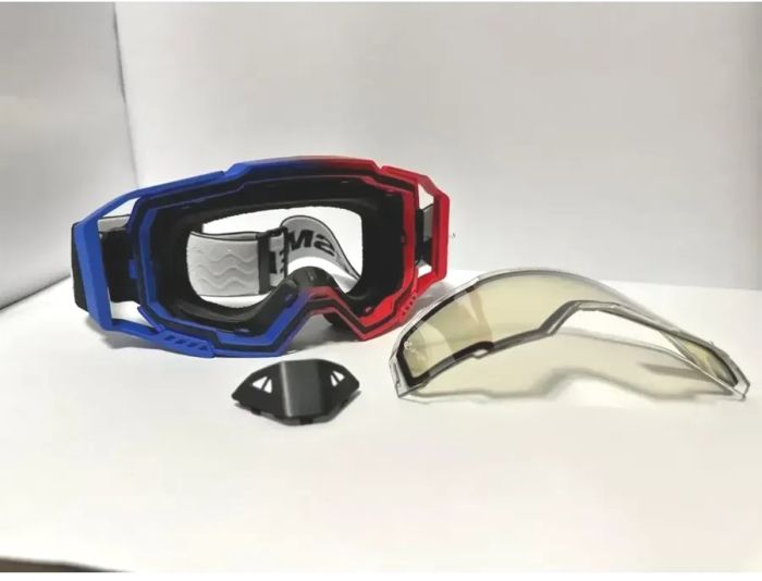 Маска кроссовая Desment MX Pro Red Blue