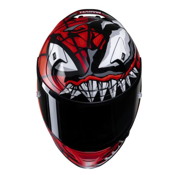 Шлем интеграл HJC RPHA12 MAXIMIZED VENOM MARVEL MC1SF