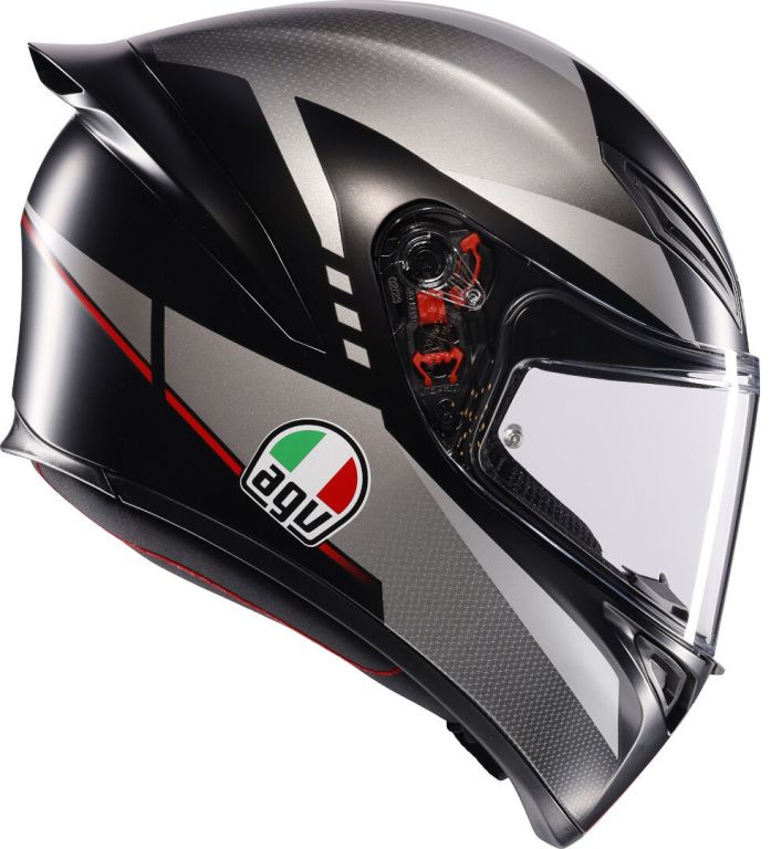 Шлем AGV K-1 S E2206 Lap Matt Black/grey/red