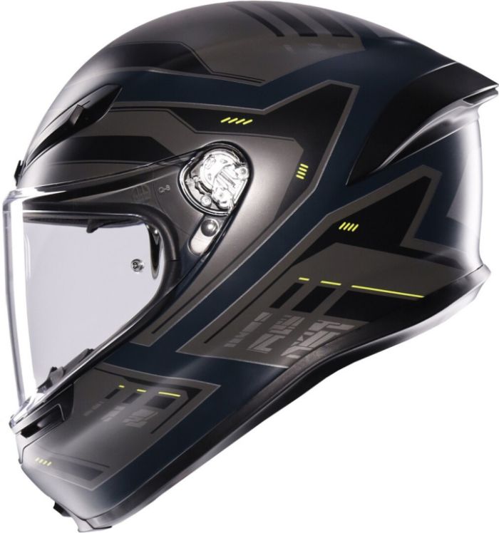 Мотошлем AGV K-6 S Enhance Matt Grey/yellow Fluo