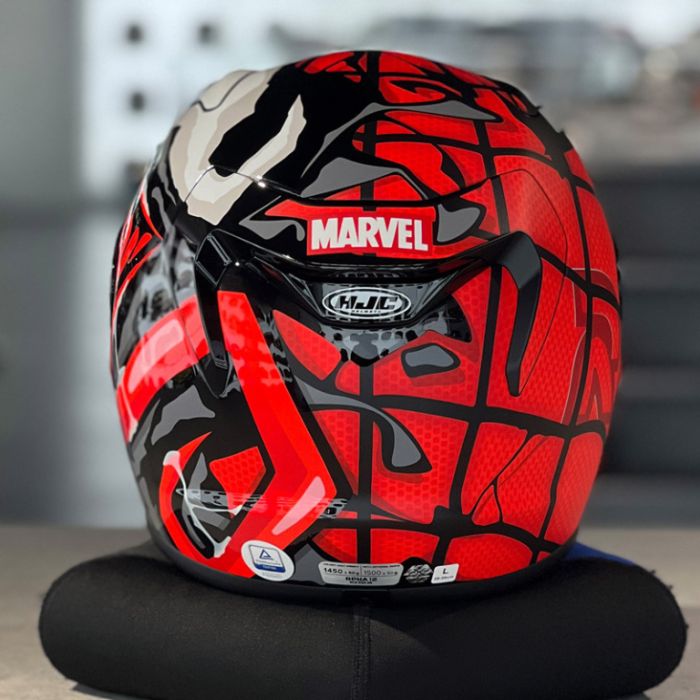 Шлем интеграл HJC RPHA12 MAXIMIZED VENOM MARVEL MC1SF