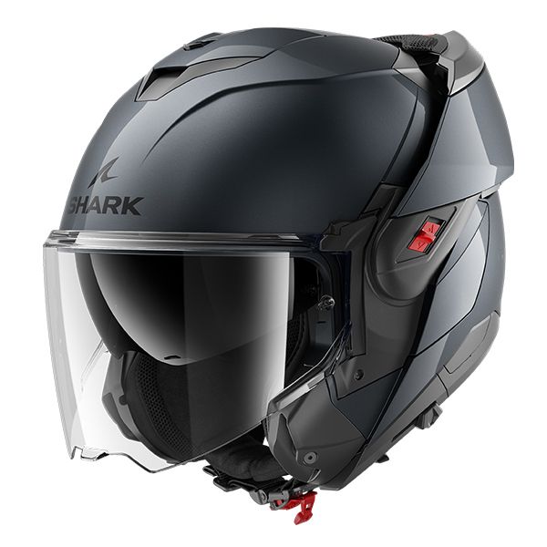 Шлем модуляр Shark Oxo Blank Gun Metal