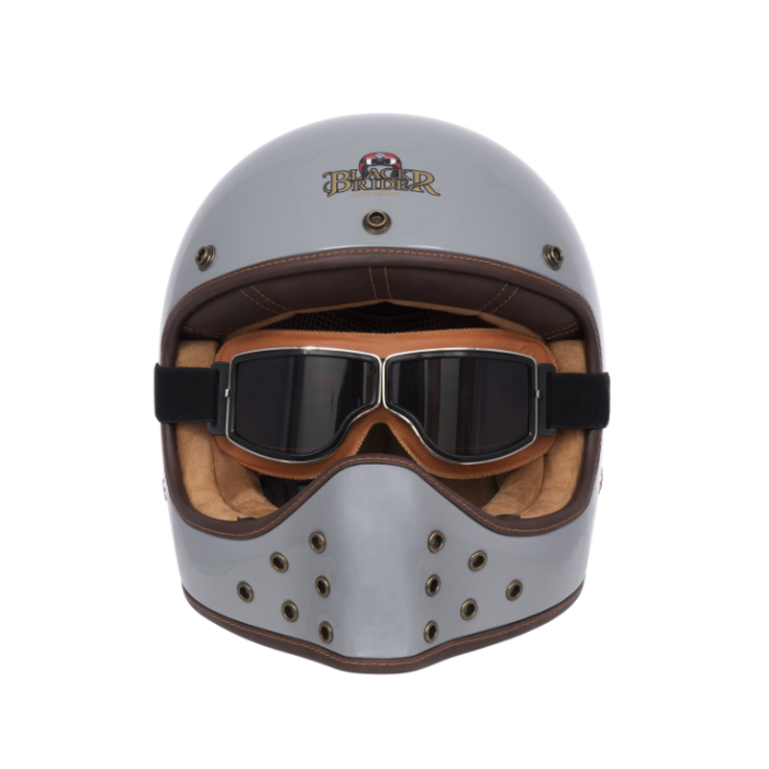 Мотошлем Beon Black Rider Grey