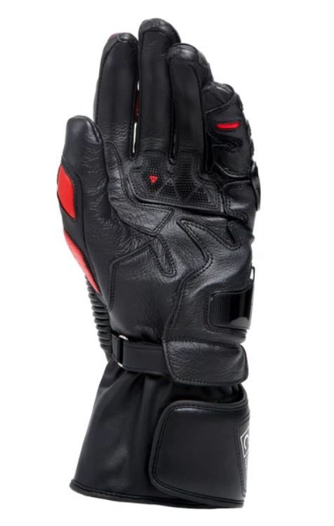 Перчатки DAINESE DRUID 4 LEATHER GLOVES BLACK/LAVA-RED/WHITE