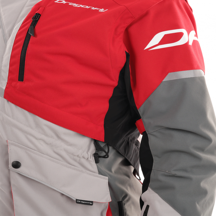 Куртка Эндуро Dragonfly Freeride Grey-Red 2020