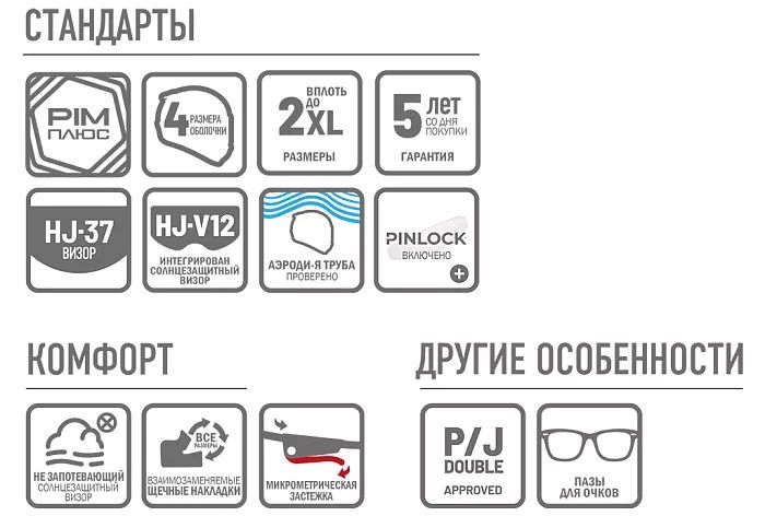 Мотошлем модуляр HJC RPHA91 Pearl White