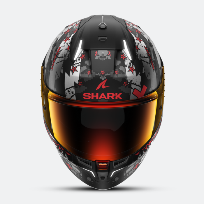 Мотошлем Shark Skwal I3 Hellcat Mat Black/Chrome/Red