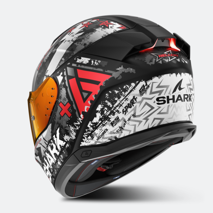 Мотошлем Shark Skwal I3 Hellcat Mat Black/Chrome/Red