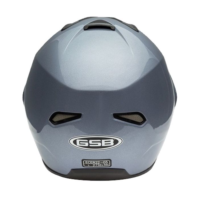 Шлем модуляр с солнцезащитными очками GSB G-339 Grey Met