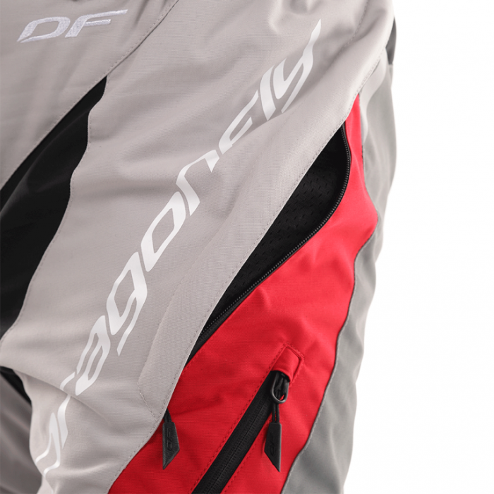 Штаны Эндуро Dragonfly Freeride Grey-Red 2020