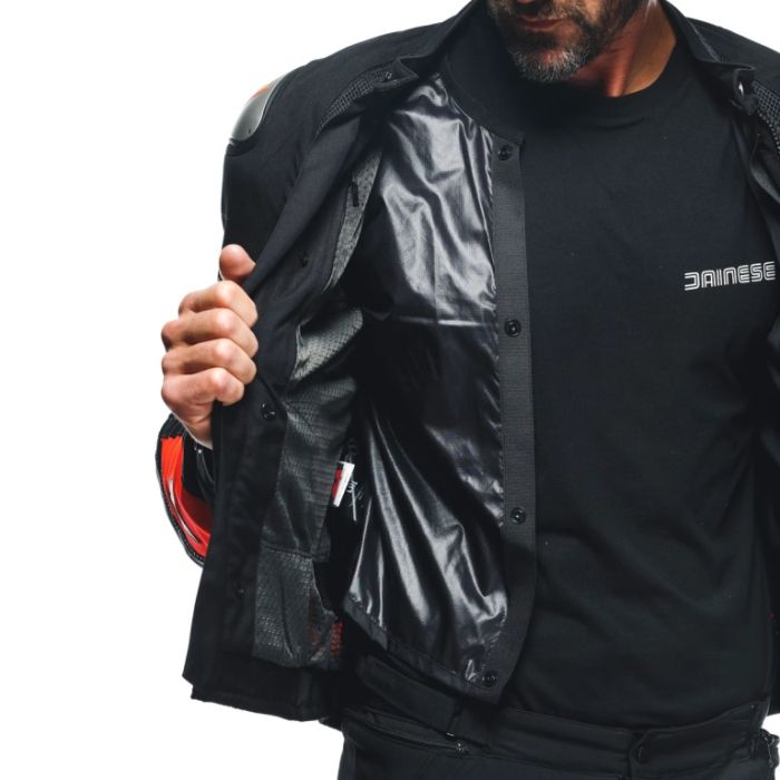 Куртка текстильная Dainese Energyca Air Black/Fluo-Red