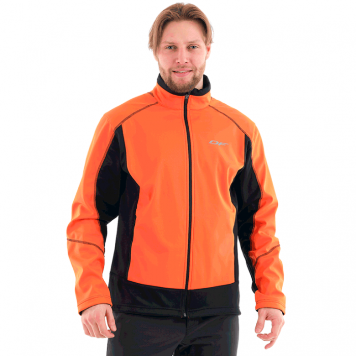 Куртка Dragonfly Explorer Black-Orange мужская Softshell