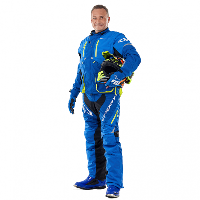 Штаны Эндуро Dragonfly Freeride Blue-Yellow