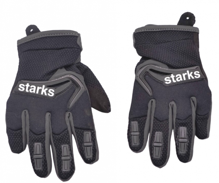 Перчатки для кросса STARKS Phoenix Kids Черный/Серый