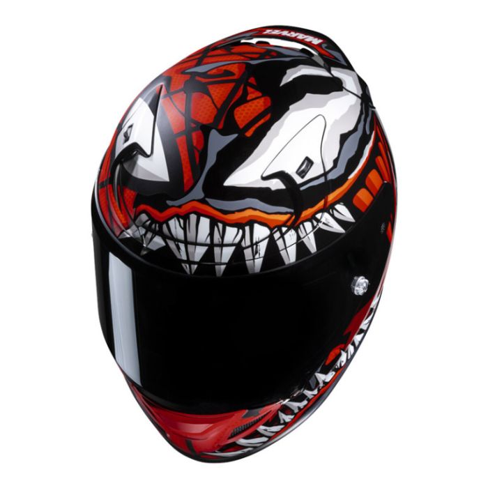 Шлем интеграл HJC RPHA12 MAXIMIZED VENOM MARVEL MC1SF