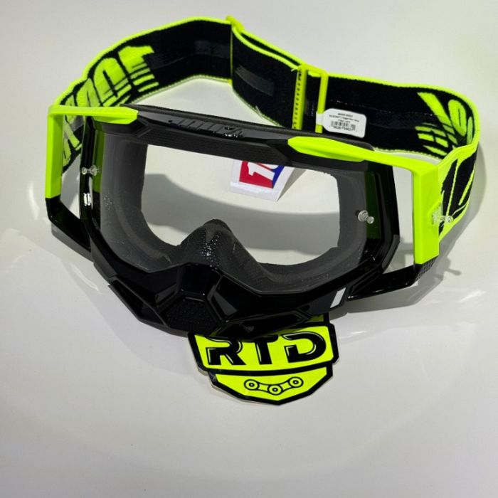 Очки 100% Racecraft 2 Goggle Neon Yellow / Clear