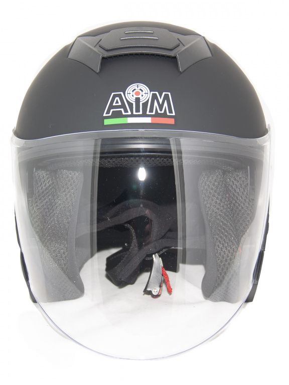 Мотошлем открытый AiM JK526 Black Matt