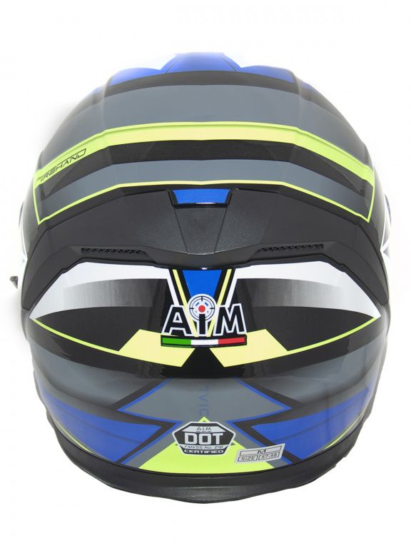 Мотошлем открытый AiM JK526 Blue/Grey/Black