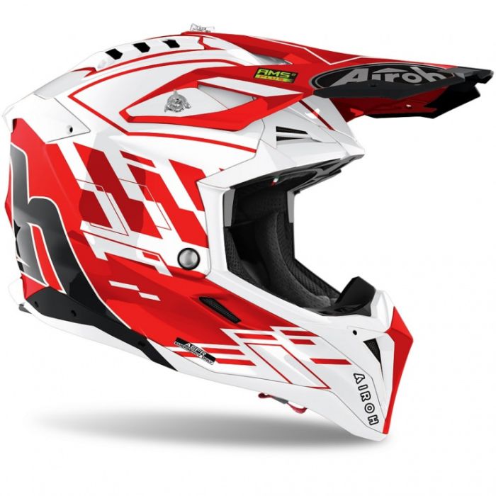 Кроссовый шлем Airoh Aviator 3 Rampage Red Gloss