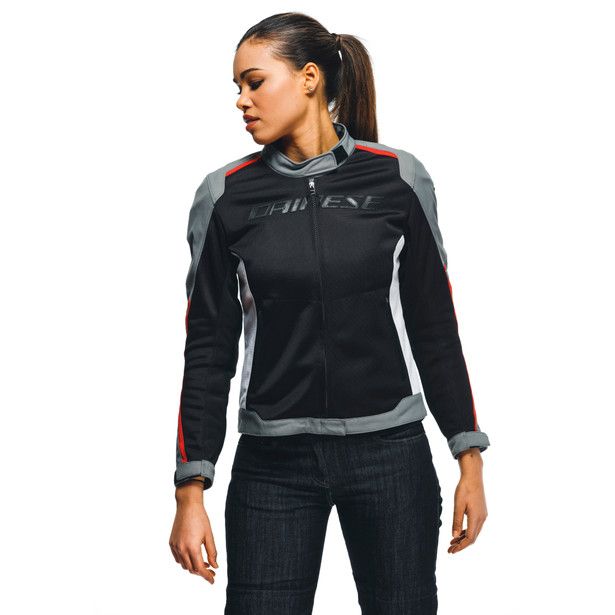 Куртка жен. DAINESE HYDRA FLUX 2 AIR LADY D-DRY BLACK/CHARCOAL-GRAY/LAVA-RED