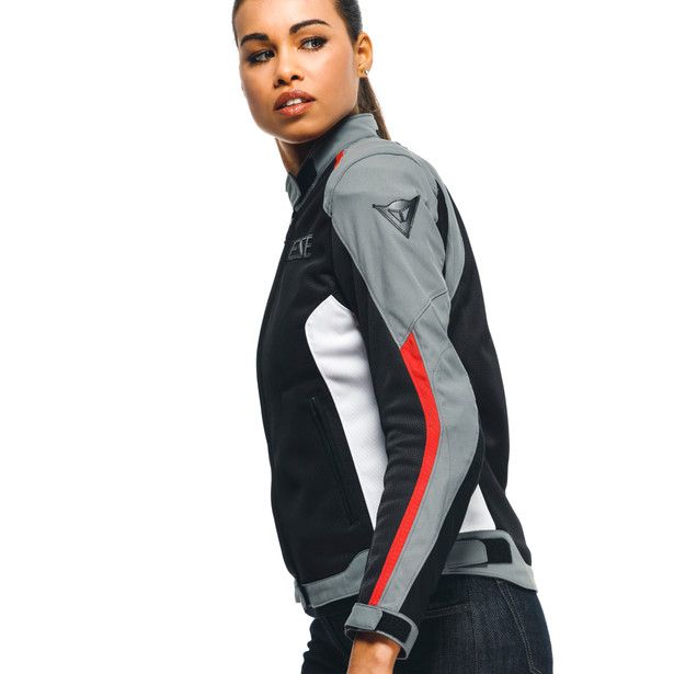 Куртка жен. DAINESE HYDRA FLUX 2 AIR LADY D-DRY BLACK/CHARCOAL-GRAY/LAVA-RED