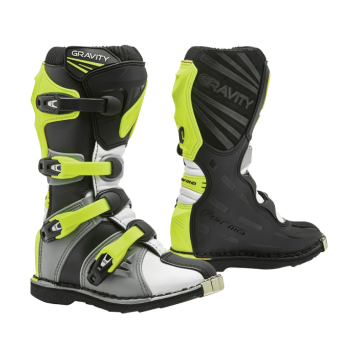 Кроссовые мотоботы детские Forma Gravity, Grey/White/Yellowfluo