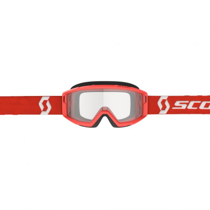 Маска Scott Primal, clear red clear